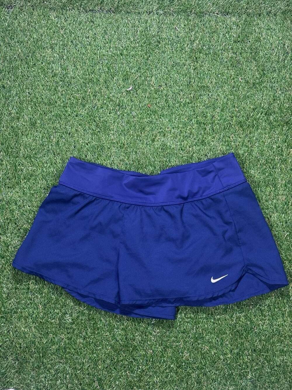 Nike Women's Solid Element Swim Boardshort Skirt Navy Blue